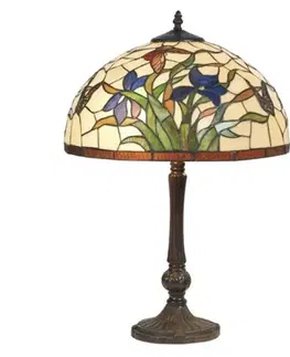 Stolové lampy Artistar Stolová lampa Elanda v štýle Tiffany, 62 cm