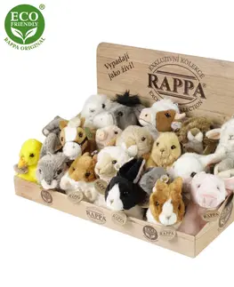 Plyšové hračky RAPPA - Displej exkluzívny plyš domáce zvieratá ECO-FRIENDLY