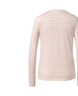 Shirts & Tops Tričko s dlhým rukávom, prúžky v kombinácii koralovej a bielej