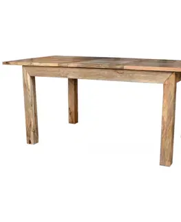 Jedálenské stoly Rozkladací stôl Hina 140/180x90 z mangového dreva
