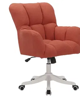 Kancelárske stoličky KONDELA Lorel kancelárske kreslo červená / biela