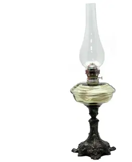 Lampy Floriánova huť Petrolejová lampa BOHUMILA 54 cm lesná zelená 