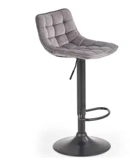 Barové stoličky HALMAR H-95 barová stolička sivá / čierna