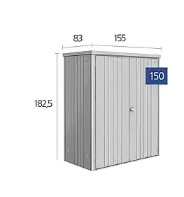 Úložné boxy Biohort Skriňa na náradie Biohort vel. 150 155 x 83 (tmavo zelená) 150 cm (2 krabice)