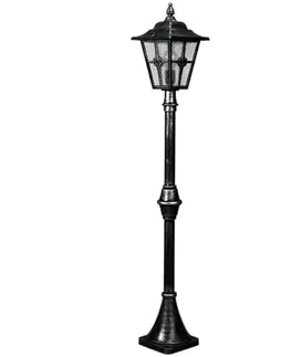 Verejné osvetlenie Albert Leuchten Stĺpové svietidlo 772 štýl vidieckeho domu, čierne