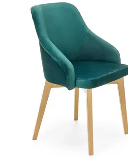 Čalúnené stoličky Stolička Toledo 2 drevo/velvet dub/monolit 37 57x56x86