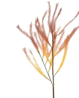 Záhradné dekorácie Umelá dekoratívna tráva oranžová 116 cm
