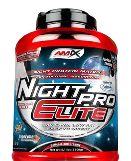 Nočné proteíny (Night) Night PRO Elite - Amix 2300 g Jahoda