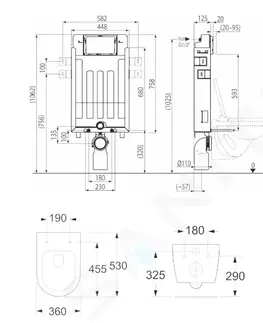 Kúpeľňa Kielle - Genesis Set predstenovej inštalácie, WC so sedátkom softclose a tlačidla Gemini I, chróm 30505SZ16