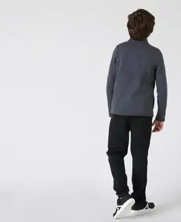 nohavice Chlapčenská súprava Warmy na cvičenie čierna