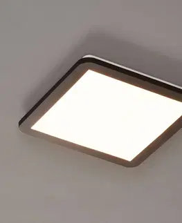Stropné svietidlá Reality Leuchten Stropné LED svietidlo Camillus, štvorcové, 30 cm