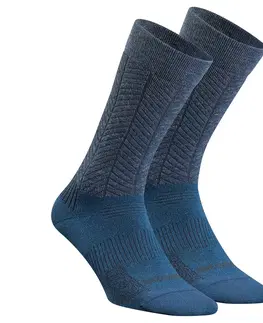 kemping Turistické hrejivé ponožky SH500 vysoké 2 páry