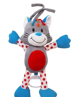 Plyšové hračky BABY MIX - Detská plyšová hračka s hracím strojčekom mačka