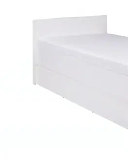 Nábytok do spálne ArtMadex Jednolôžková posteľ COSMO C08 Farba: Biela