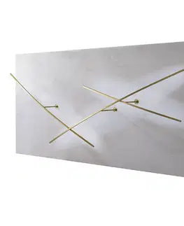 Nástenné svietidlá ICONE ICONE Albatros nástenné svietidlo 927 145cm biela/mosadz
