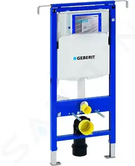 Záchody GEBERIT - Duofix Modul na závesné WC s tlačidlom Sigma01, alpská biela + Duravit D-Code - WC a doska, Rimless, SoftClose 111.355.00.5 NH1