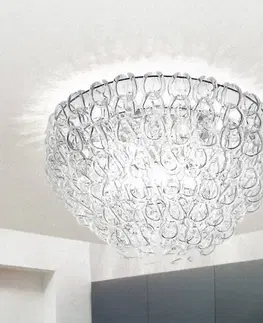 Stropné svietidlá Vistosi Sklená stropná lampa Giogali, 60 cm