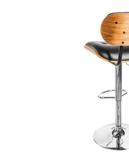 Barové stoličky LuxD Dizajnová barová stolička Kadence, čierny orech