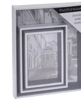 Klasické fotorámčeky Sada fotorámčekov Berlin, 3 ks, čierna
