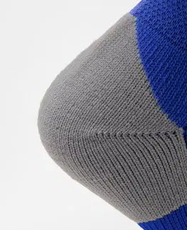 hokej Detské vysoké ponožky na rugby R500 modré indigo