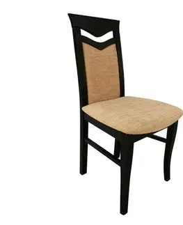 Jedálenské stoličky PYKA Venezia jedálenská stolička wenge / béžová