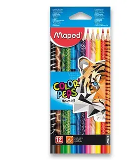 Hračky MAPED - Pastelky trojhranné "COLOR'PEPS ANIMAL" sada 12 ks