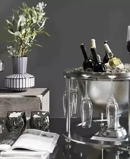 Dekoračné vankúše Champagne Time chladič na víno strieborný