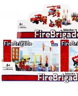 Hračky stavebnice EURO-TRADE - Stavebnica Alleblox FireBrigade 98-104ks/4druhy, Mix produktov