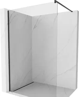 Sprchové dvere MEXEN/S - Kyoto Sprchová zástena WALK-IN 55 x 200, transparent 8 mm, čierna 800-055-101-70-00