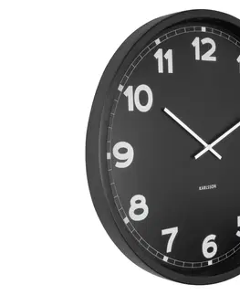 Hodiny Nástenné hodiny New Classic Karlsson KA5848, čierna 60cm 