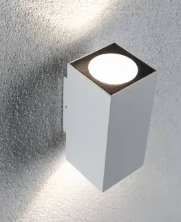 Vonkajšie nástenné svietidlá Paulmann Paulmann Flame vonkajšie svetlo 2-pl. 12,8cm biele