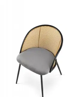 Jedálenské stoličky a kreslá Jedálenská stolička K508 Halmar Sivá