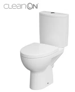 Kúpeľňa CERSANIT - WC kombi 478 PARVA CLEAN ON 010 3/5 vrátane sedadla duroplast K27-063