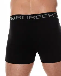 Boxerky, trenky, slipy, tangá Pánske boxerky Brubeck Cotton Comfort Black - XL