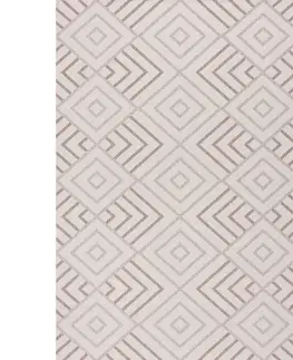 Koberce Lineo Geometrický koberec z vlny a atramentu 200x290cm