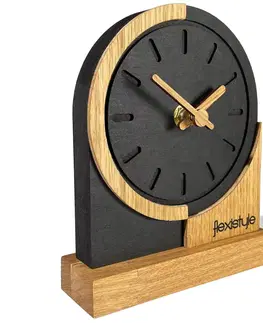 STOLOVÉ HODINY Stolové hodiny Black Oak Flexistyle zs2, 16cm