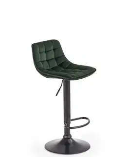 Barové stoličky Barová stolička H-95 Halmar Tmavo zelená