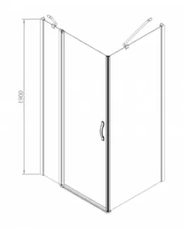 Sprchové dvere GELCO - One obdĺžniková sprchová zástena 1200x700mm L/P varianta GO4812GO3570