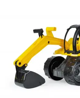 Hračky - dopravné stroje a traktory LENA - čierno žltý bager