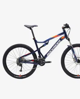 horské bicykle Celoodpružený horský bicykel ST 540 S 27,5" modro-oranžový