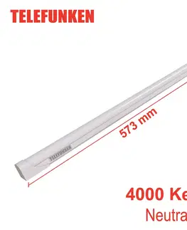Osvetlenie kuchynskej linky Telefunken LED osvetlenie pod skrinku Hebe, biele, dĺžka 57 cm