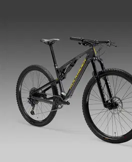 horské bicykle Horský bicykel XC 500 S s hliníkovým a karbónovým rámom sivý