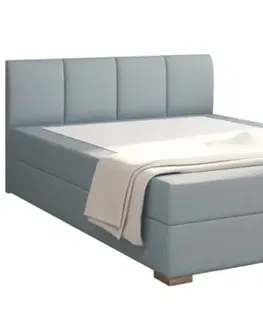 Postele KONDELA Riana Komfort 120 čalúnená jednolôžková posteľ mentolová