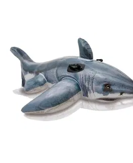 Hračky do vody Nafukovacie žralok INTEX s úchytmi 173 x 107 cm