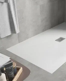 Vane MEXEN/S - Hugo sprchová vanička SMC 180x100, biela, krytka nerez 42101018-X