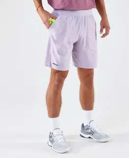 bedminton Pánske tenisové šortky Dry+ priedušné fialové
