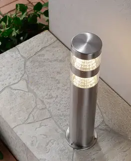 Vonkajšie stojanové svietidlá Lindby Soklové svietidlo Lanea s diódami LED 40 cm