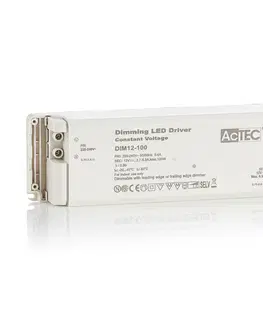 Napájacie zdroje s konštantným napätím AcTEC AcTEC DIM LED budič CV 12V, 100W, stmievateľný