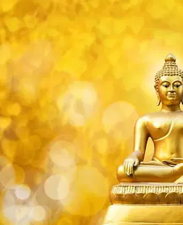 Samolepiace tapety Samolepiaca tapeta zlatá socha Budhu