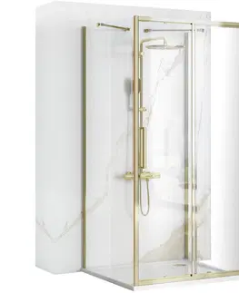 Sprchové dvere REA/S - Sprchový Rapid Slide Gold Dvere: 110 x Sprchová zástena: 80 KPL-09419